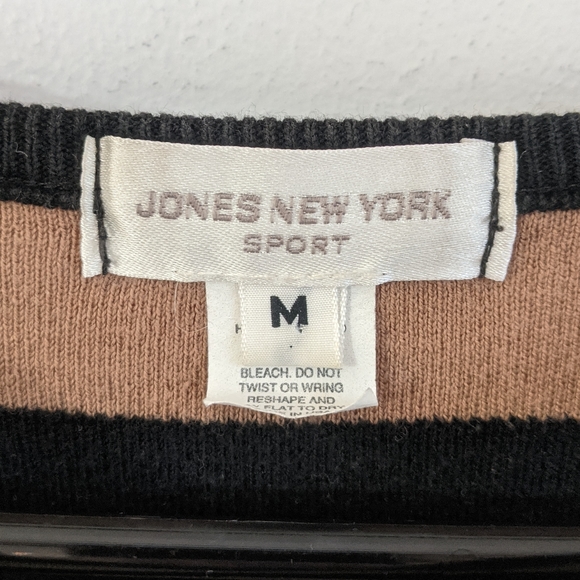 Vintage 90s Color Blocked Striped Oversized Sweater - Picture 9 of 9